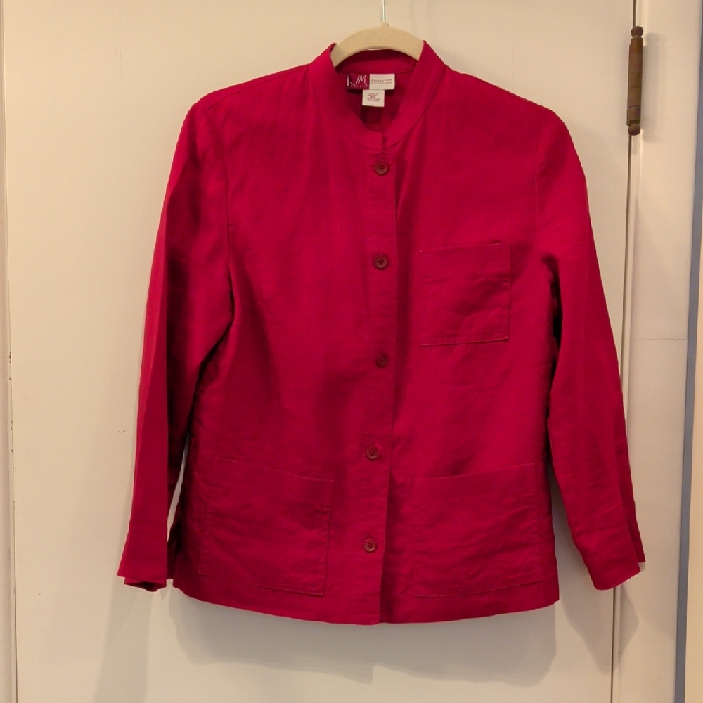 Red Linen Jacket
